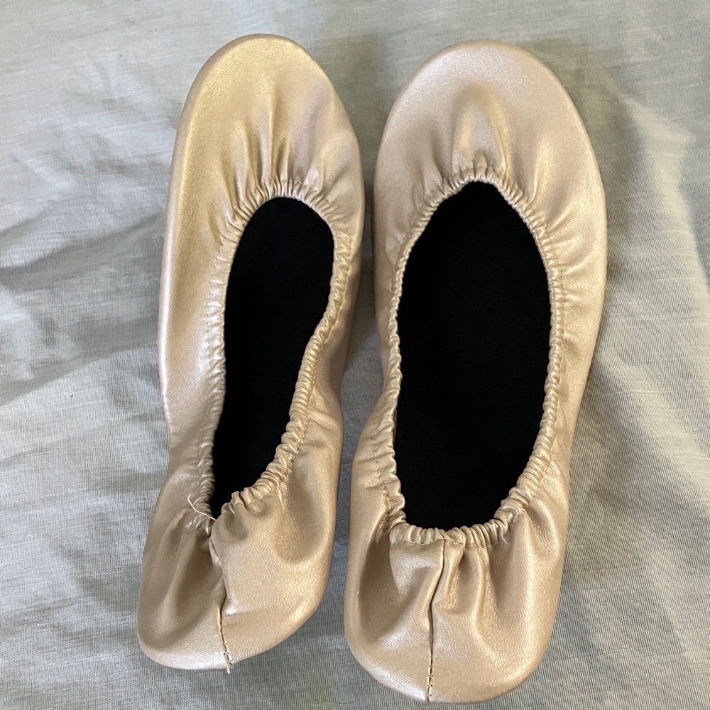 After party ballet feet savers Elegant Women's champagne Flats Large 10-11 wms